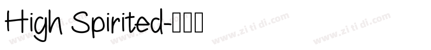 High Spirited字体转换